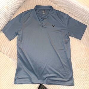 Callaway Men’s Gray Short Sleeve Opti-Dri Performance Golf Polo Shirt